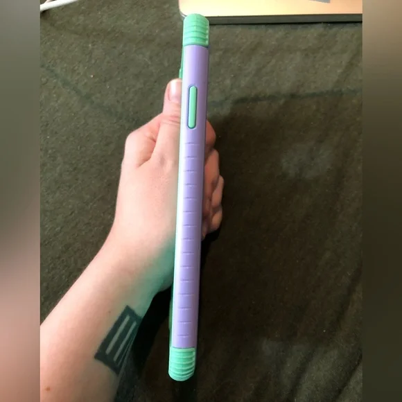 iPhone XS Max/ iPhone 8 Plus Purple & Teal 2 - Piece Phone Case - Picture 5 of 10